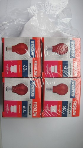 60w red fireglow gls - x,