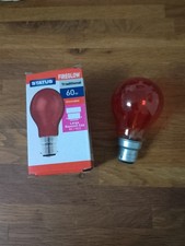 2 X STATUS 60WATT BC (B22) RED