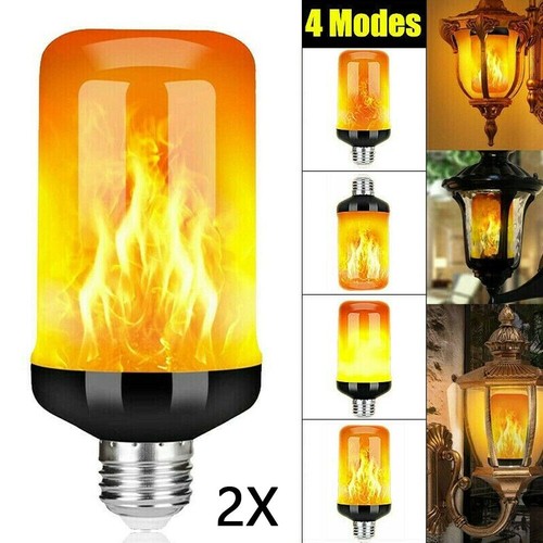 2pcs e27 led - led, flame