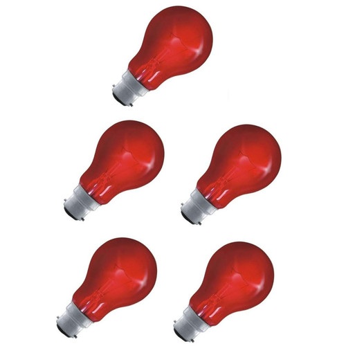 Fireglow bulbs 60w b22 red - bulbs,